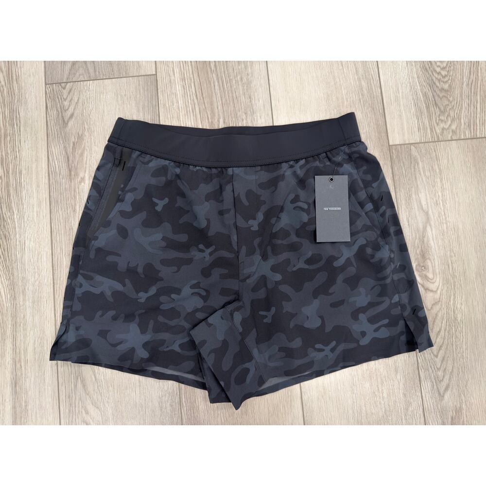 Ten Thousand Active Black Camo 5" Interval UnLined Running Training Shorts M NWT